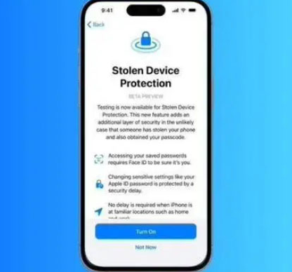 陈场镇苹果授权维修店分享被盗设备保护功能开启方法 
