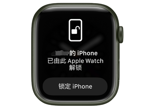 陈场镇苹果手机维修分享用 AppleWatch 解锁配备面容 ID 的 iPhone方法 