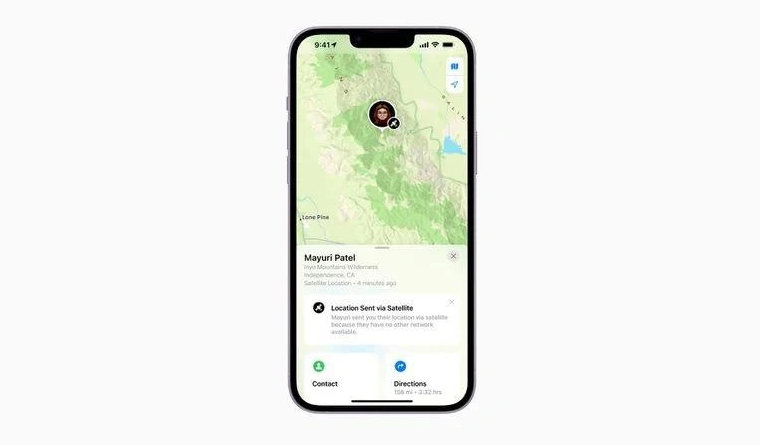 陈场镇苹果14维修分享iPhone14系列中 FindMy功能通过卫星分享位置方法教程 