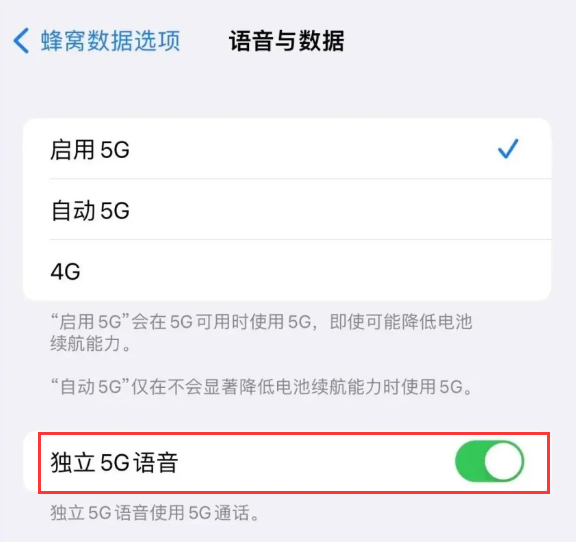 陈场镇苹果14维修分享iPhone 14 Pro如何开启VoNR 