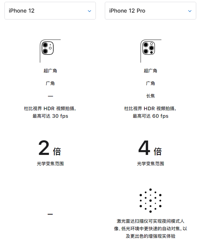 陈场镇苹果手机维修分享苹果 iPhone 12 与 iPhone 12 Pro 选哪款 